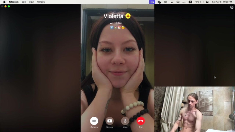 Vilu_and_Mi: Modello di webcam lo fa venire due volte tramite chiamata...