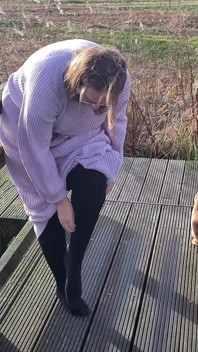 Dared to Strip Completely Naked and Walk to the Top of the Lookout Tower in Public