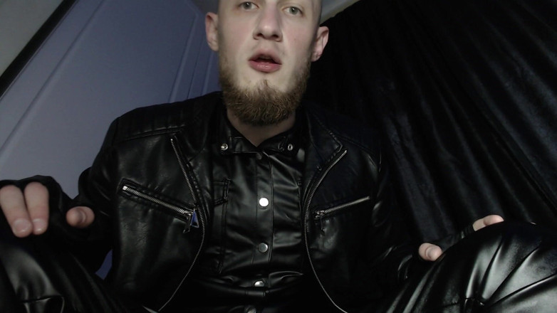 Hunky time: All-leather Alpha -dominates and Humiliates with Spit and Shoe