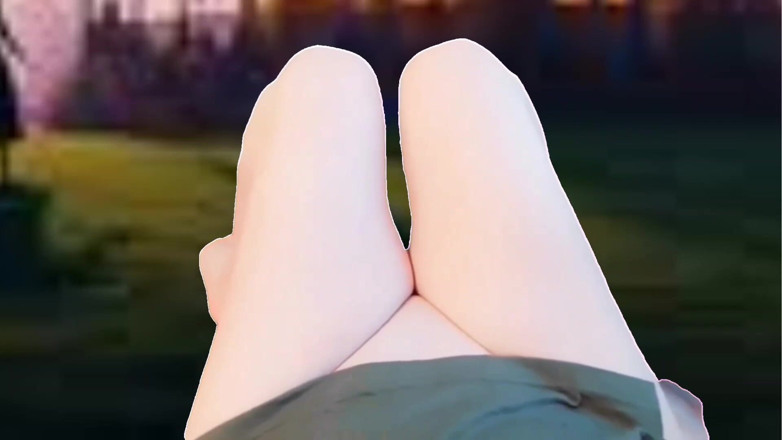 Kitty_Cross: 1 Hands-free Cumshot Cute Legs White Thighs Shemale