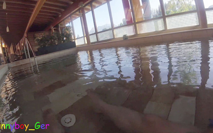 Funnyboy-Ger: A Chubby Gay Guy Plays Underwater with His Semi-hard Cock...