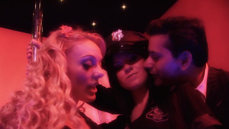Hot Sex Party: Naughty policewoman with a stripper get wild and fuck in...