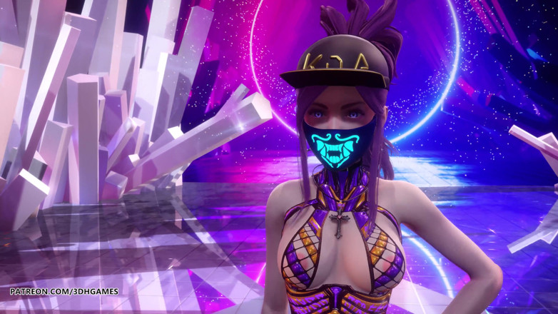 3D-Hentai Games: [MMD] (G)I-DLE - Tomboy hot striptease dance Ahri Akali Evelynn Kaisa League...