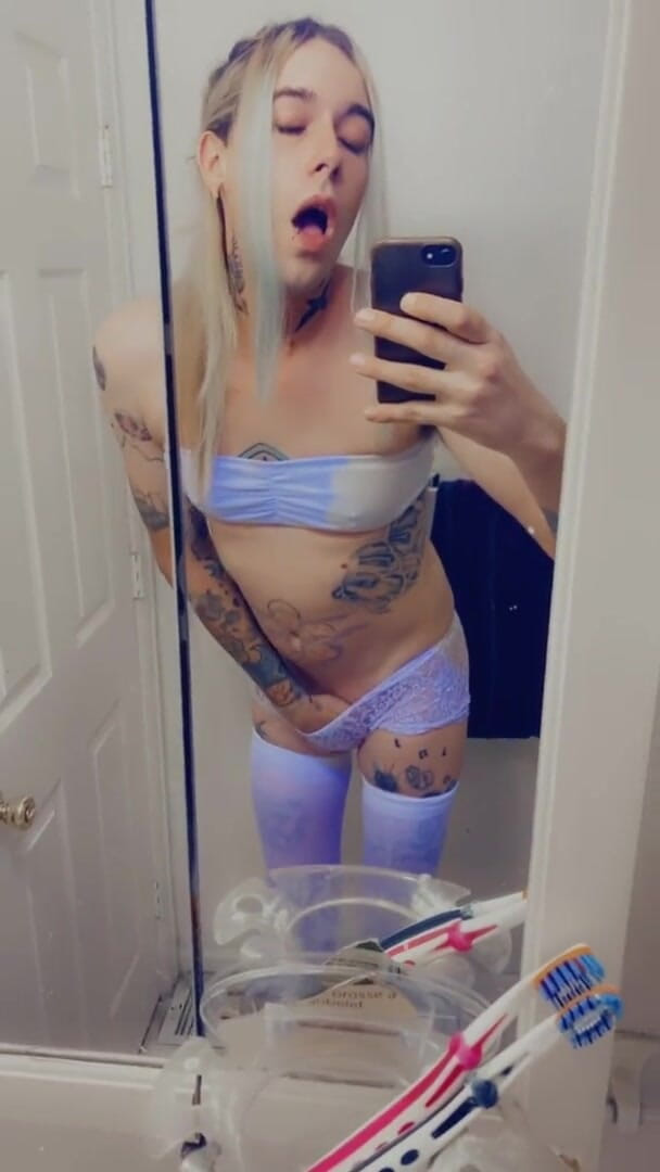 CarmenMelatonin: White bikini lingerie stockings slut