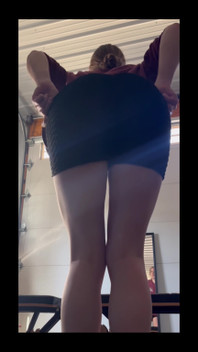 Taking off My Shorts and Thong to Do Some Squats
