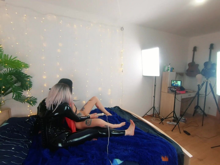 Arya Grander: Backstage of Pretty Lesbian Fetish Girls Doing Sex Video. Positive...