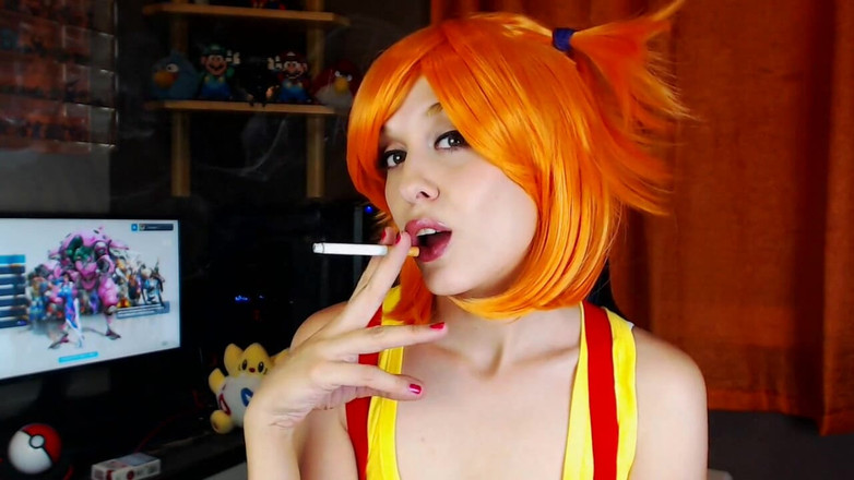 Candystart Videos: Misty Pokemon Seksowne palenie