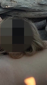 Pussy Flash - Stranger Caught My Stepdad Touching My P...a Public Beach and Jerked off His Dick - Misscreamy