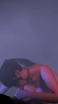 Beauty Bigtits in the Cloud - 3D Animation