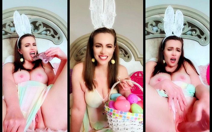 Nikki Nevada: Sexy osterhäschen nikki will deine ladung - streicheln &amp; creampie meine muschi