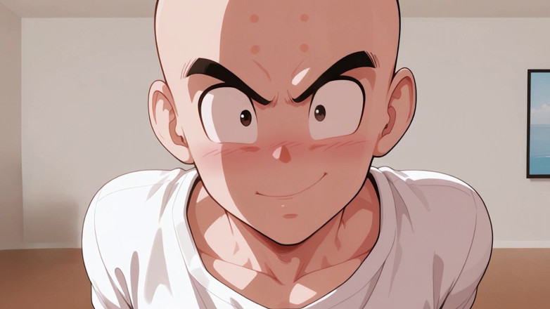 Ai Heaven: Android 18 knullar Krillin på vardagsrumssoffan! Okensurerad drake Ball Z Hentai