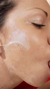 Hairy MILF Creampie Overflowing Thick Cum After Tit Drenching