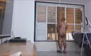 The happily naked daddy: Naked at Home, Looking Outside Hoping to Get Caught