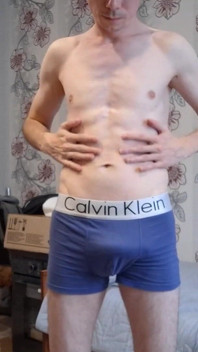 Skinny Guy Shows His Dick and Ass Hole