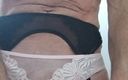 Dragontrainer: Crossdresser Strips Dress Revealing New Pink Panties and Bra