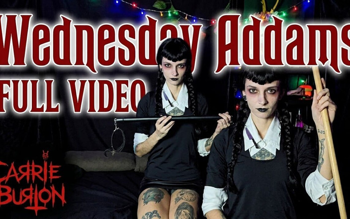 Cosplay burton studio: Wednesday Addams Play with Your Pussy