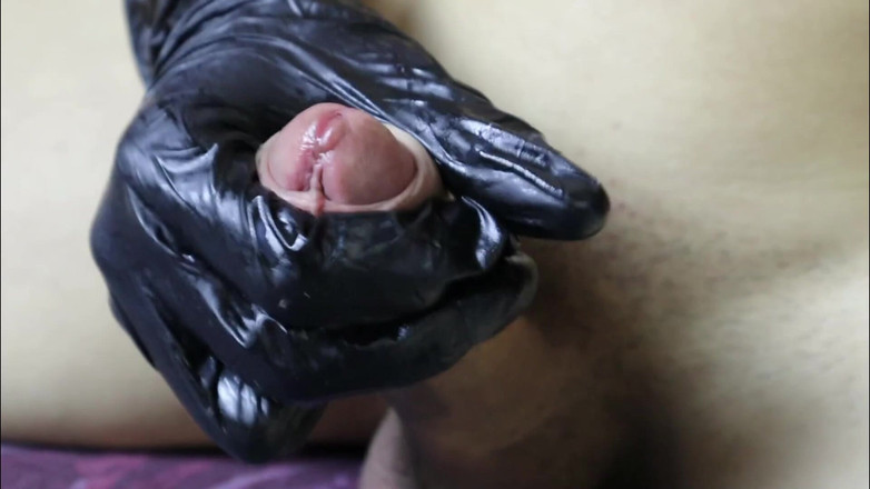 SEXY_GUYBEST: Волшебная сексуальная перчатка ласкает большой скользкий член в твоем лице