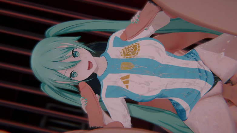 Tomu aisuman: [3d Hentai] - Hatsune Miku (argentina) World Cup 2026 Final Penalty (bound Argentina Supporter &amp;...