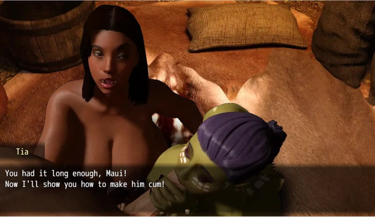 XXX Games Bunk: A Struggle with Sins - Gameplay - Roleplay - Tia&amp; Maui Threesome in...