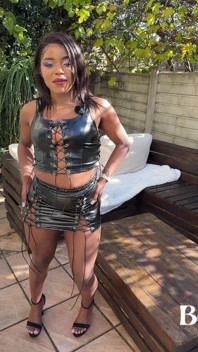Slutty Black Girl Gets a Dripping Creampie