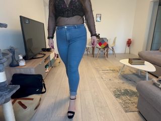 Your fantasy studio: Walking Around in High Heels and Jeans While Farting