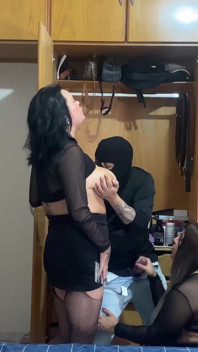 A Pantie Thief Fucks Two BBW Big Boob Brazilian Girls
