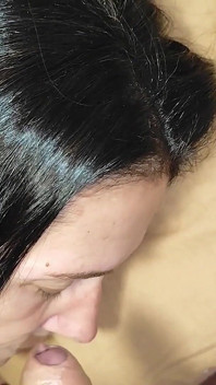 Stepson Secretly Fucked Me in the Mouth Thinking That I Do Not Know! Facial Cumshot
