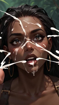 It's a Spooky Night, and the Black Goddess Is Having a Hot XXX Encounter!