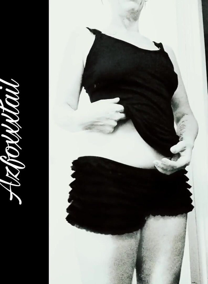 AzFoxxxTailPhelicia: Strip 2 - Fluffypanty