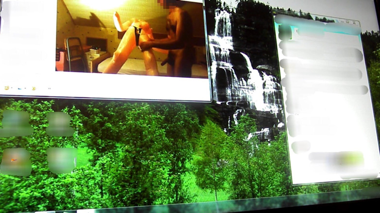 Mark Hannes: Sexdoll neukpartij masturbatie live op Skype