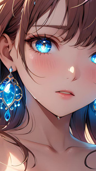 Ethereal Emotion - Ai Girl com lágrimas brilhantes em um close-up íntimo