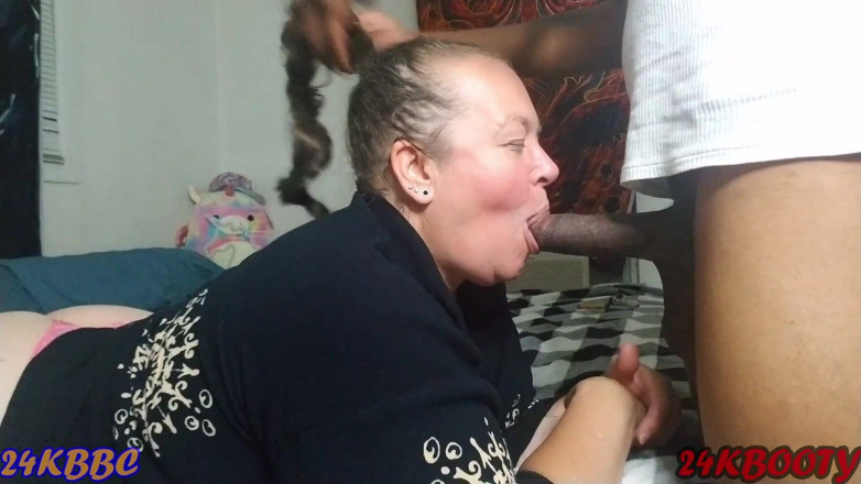 24KBBC: Mature BBW neighbor creaming on my cock and swallowing my...