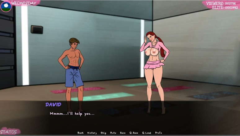 XXX Games Bunk: Allenamento sexy in palestra in topless e vestiti rivelando