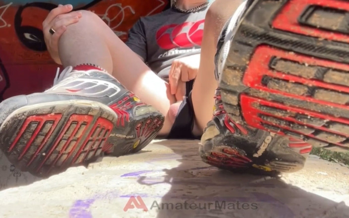 AmateurMates: Bored Smooth Pale Boy in Sneakers