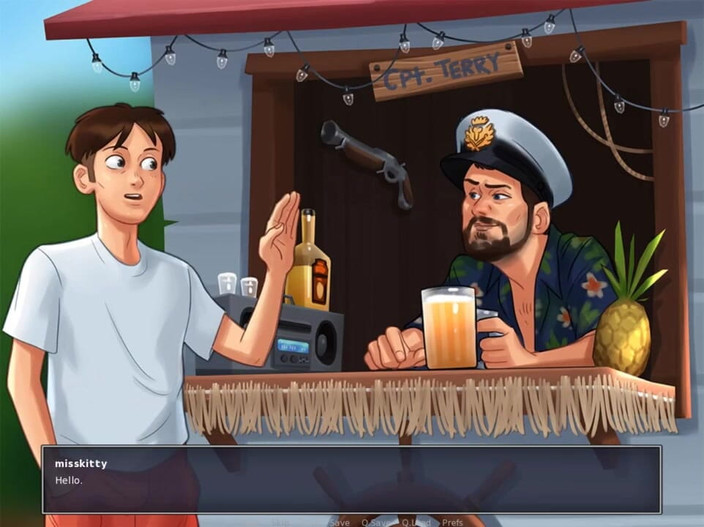 Miss Kitty 2K: Summertimesaga Nerd Perv bahagian 43