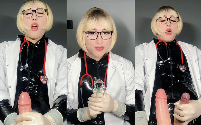 Viper Fierce: Klinické zápletky: Masturbace a anál v latexové doktorově laboratoři