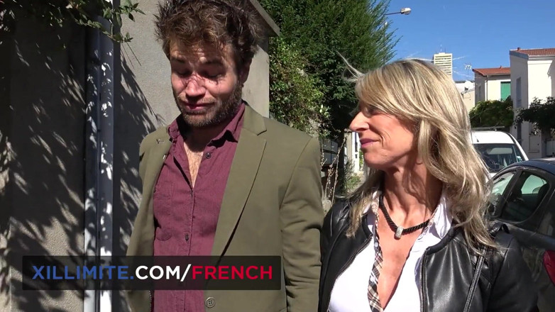 French girls at work: French old MILF Marina Beaulieu orgasm anal