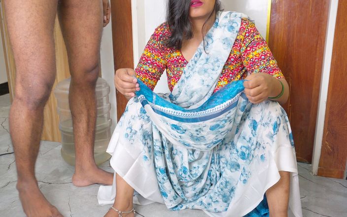Kajal_pro: Sorellastra scopata veloce prima volta in Saree dal fratellastro nudo