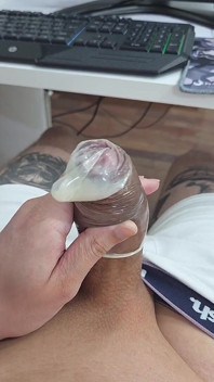 Cum Inside a Condom - My Onlyfans Lkingsbr1