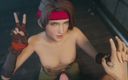 Velvixian 3D: Jessie Rasberry Blowjob Facial topless