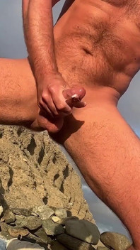 Tim Blesh on a Nude Beach Getting Horny.