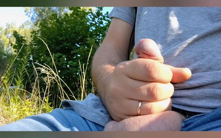 Amreis: Skog sperma, promenad med slutlig orgasm