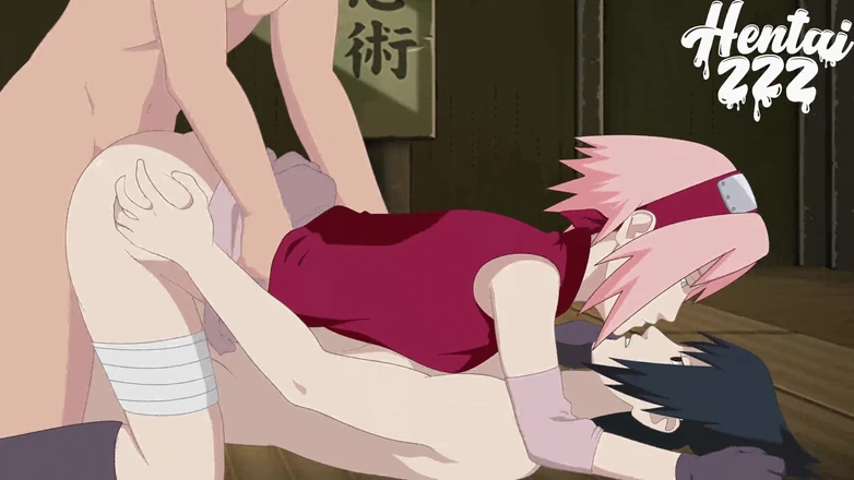 Hentai ZZZ: Naruto - Sakura Is Being Double Penetrated by Naruto and Sasuke