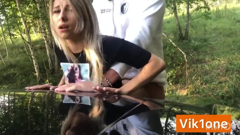 Vik1one: Cool Fuck in the Woods with Hot Blonde Cum in...