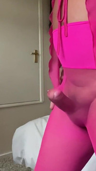 Kellycd2022 in Pink Seamless Pantyhose