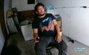 pinoy malibog: My Horny Construction Buddy Jerks off in the Warehouse, Shooting...