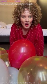 Merce Masturbates with Balloons, She's Super Horny, Look at Her Pussy
