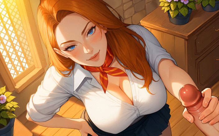 Adult Games by Andrae: Ep5: нова неслухняна студентка Крісті - хіть і магія (геймплей)