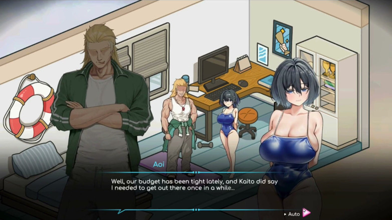 NSFWOtaku: Juego hentai - asistente personal de estiramiento follada y escena de...