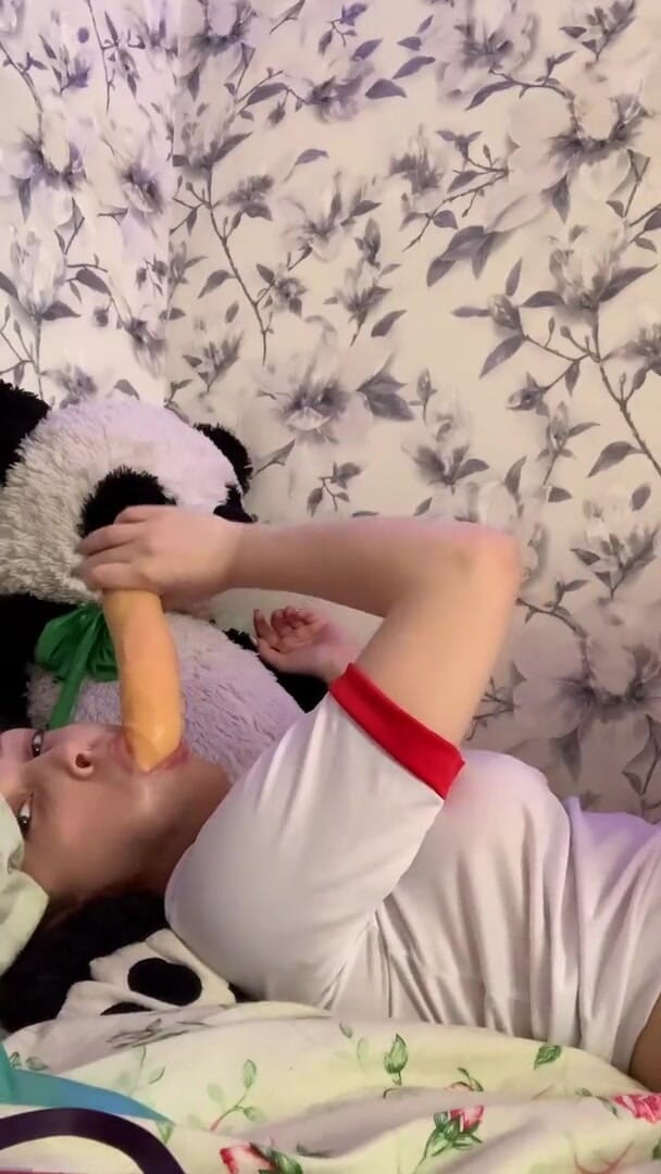 SashaSweet69: Blowjob on dildo and titjob